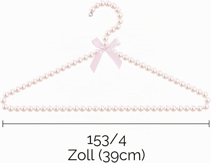 Linkidea Kleiderbügel, Kunstperlen, 5 Stück, Grosspackung, Multipackung, Elegante Kleidung, Kleid, H
