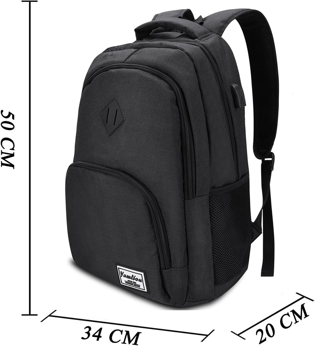 YAMTION Rucksack Herren und Damen,Gross 17.3 Zoll Schultasche Schulranze Schulrucksack Jungen Teenag