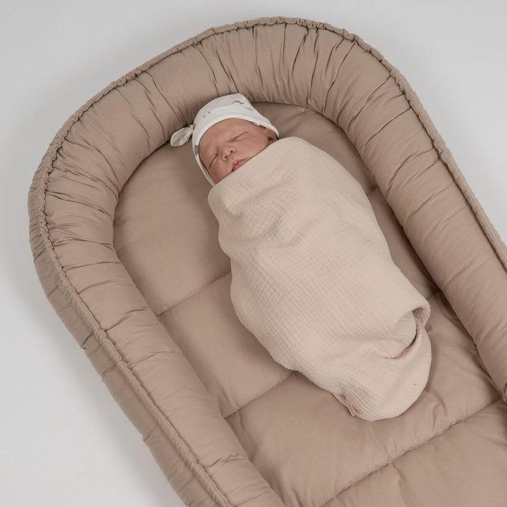 PaLulli 120x60 cm Babynest Babynestchen XXL Babykokon 2seitig 100% Baumwolle Kissen Nestchen für Bab