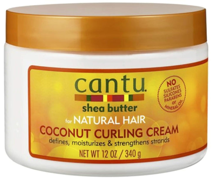 Cantu Curl Control Combo - Feuchtigkeitsspendende Activator Creme 355 Ml, Coconut Curling Cream 340