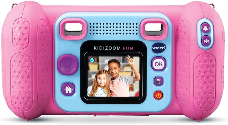 VTech Kidizoom Fun Rose Kinder Digitalkamera mit Display, Videos, Trucages, Spezialeffekte, Kindersi