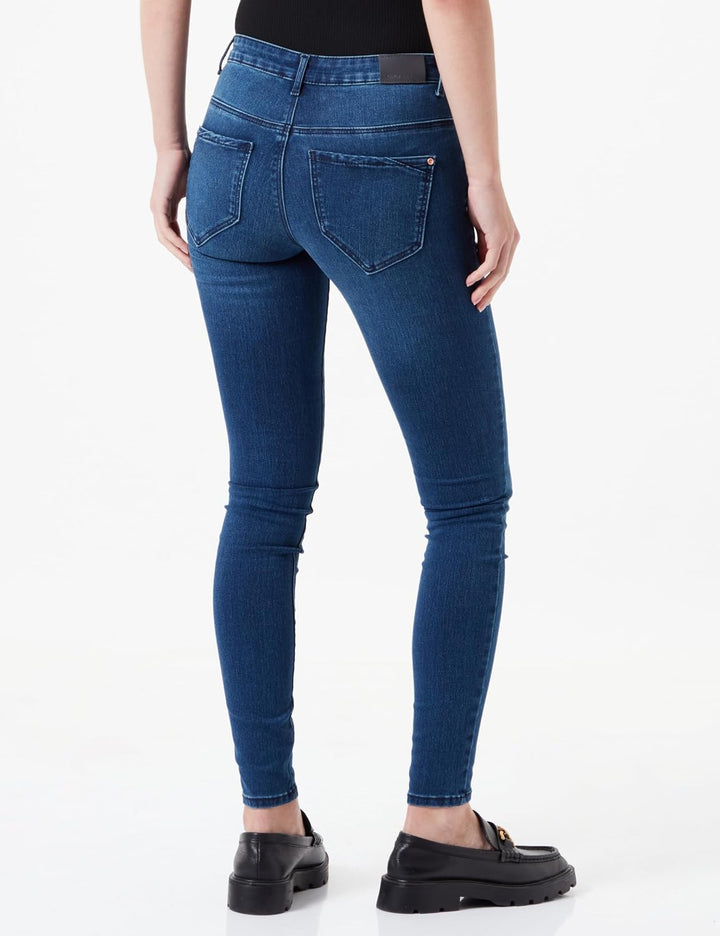 ONLY Female Skinny Jeans ONLBLUSH Mittlere Taille Skinny Fit Jeans XS / 32L Dark Blue Denim, XS / 32