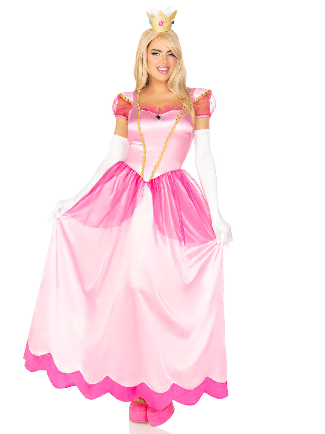 LEG AVENUE Damen Classic Peachy Pink Princess Erwachsenenkost me, Rosa, Large (EUR 40), Large (EUR 4