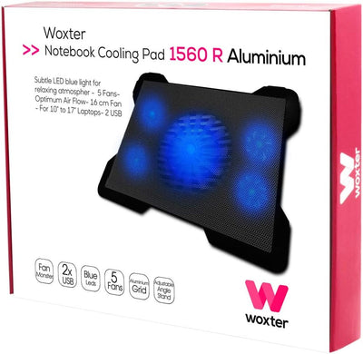 Woxter Notebook Cooling Pad 1560 R - Basis-Kühlventilator für Laptop, Universal