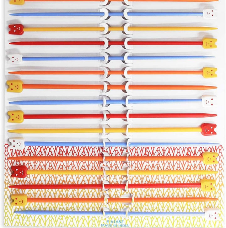 Pony Kinder Stricknadelset 18 cm 3,25-4,00 mm - 10 Paare