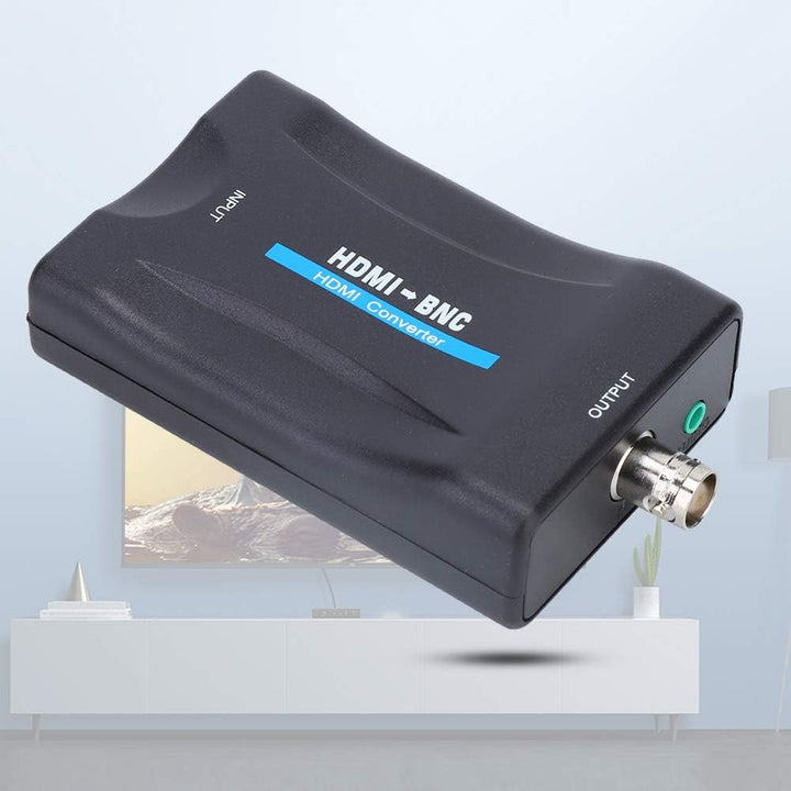 HDMI-zu-BNC-Konverter, Koaxialkabel-Adapter für Fernseher, Videokonverter Mit 3,5-Mm-Osignal-Adapter