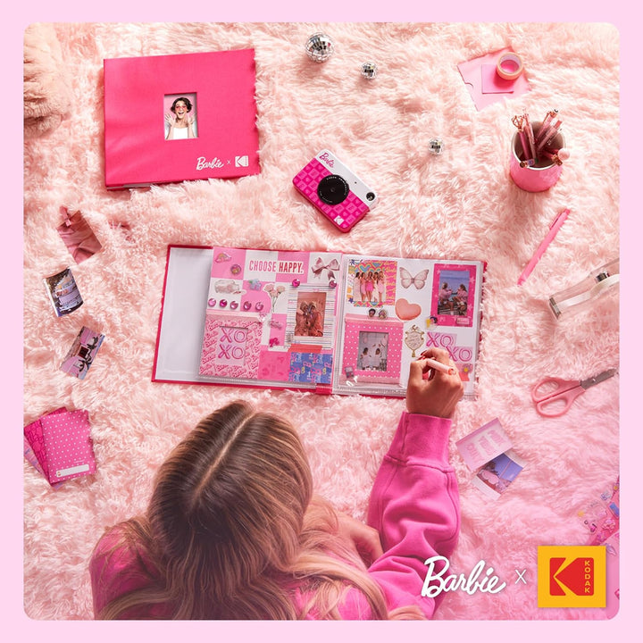 Barbie x Kodak Printomatic Digitale Kamera – 5MP Tragbare Barbie Kamera Drucken Bunte 2x3” Selbstkle