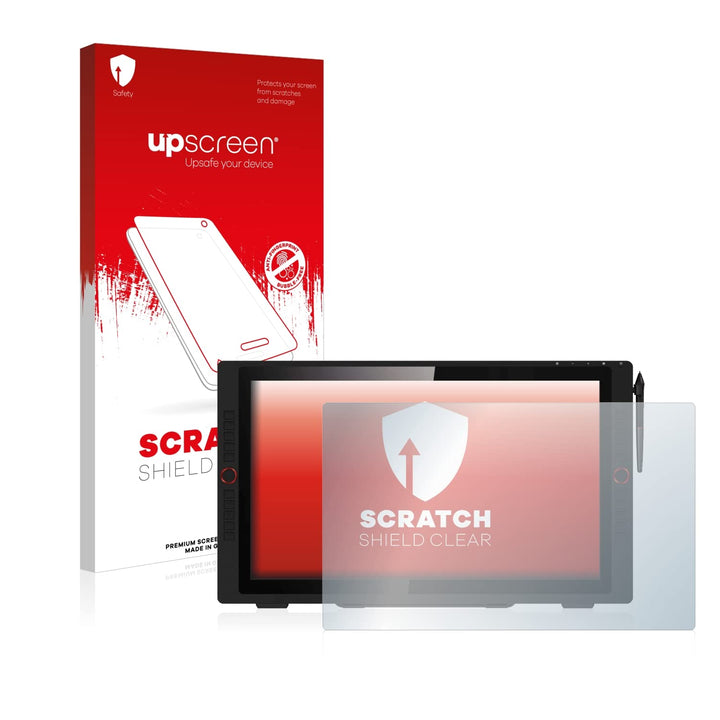 upscreen Schutzfolie für XP-Pen Artist 24 Pro – Kristall-klar, Kratzschutz, Anti-Fingerprint