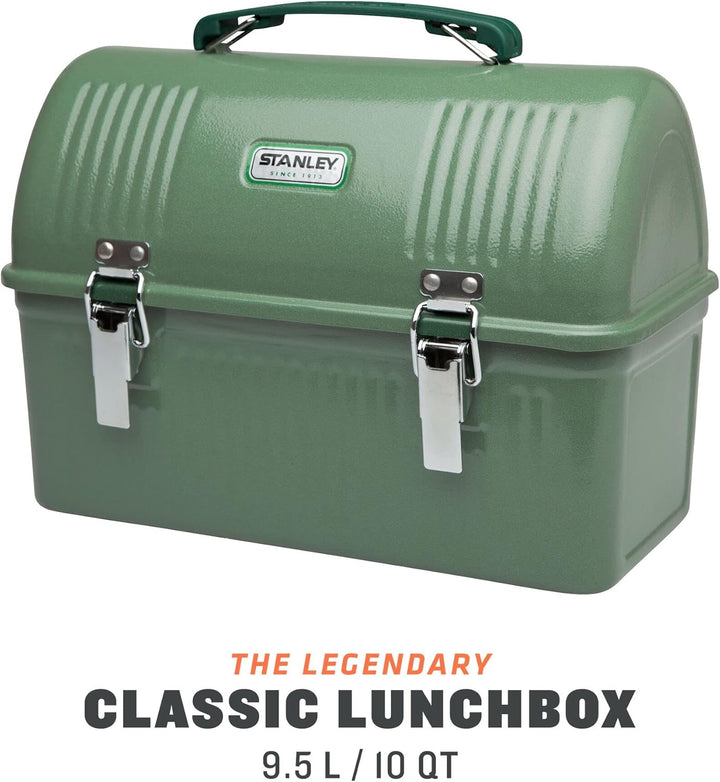 STANLEY Classic Lunch Box 9.5L - Lunchbox aus Edelstahl mit Griff - BPA Frei Food-Behälter - Platz f