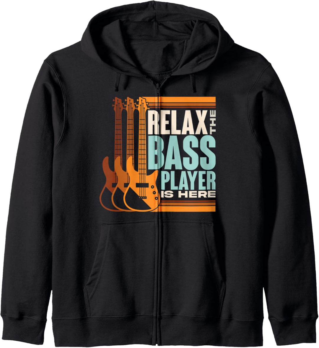 Bassspieler Rock Musiker Bassist Lustiges Bass Gitarre Kapuzenjacke