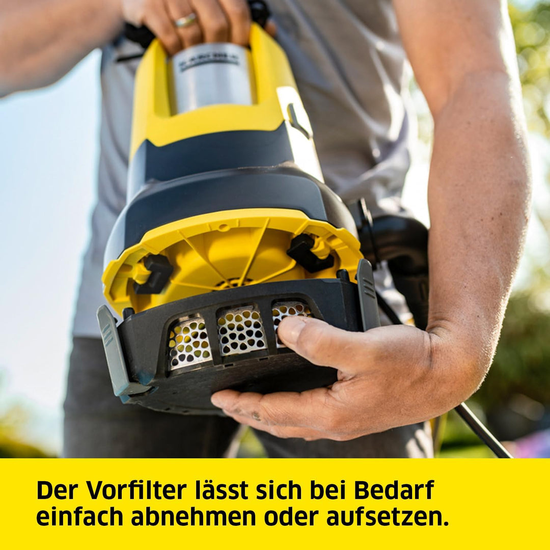 Kärcher SP 17.000 Flat Level Sensor flachsaugende Tauchpumpe, Fördermenge: 17.000 l/h, Eintauchtiefe