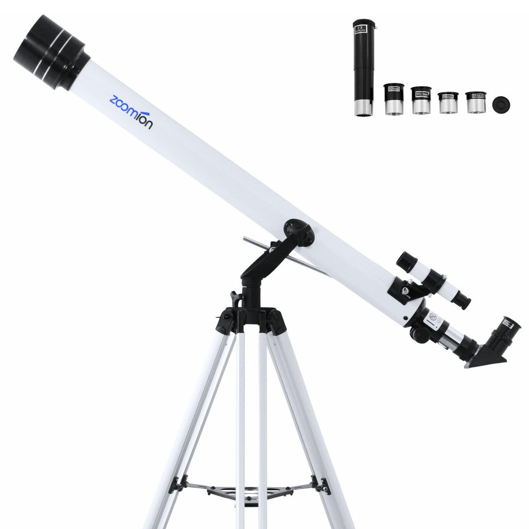 Zoomion Viking 60/900 AZ Teleskop Set für Kinder und Einsteiger in die Astronomie - Astronomisches F