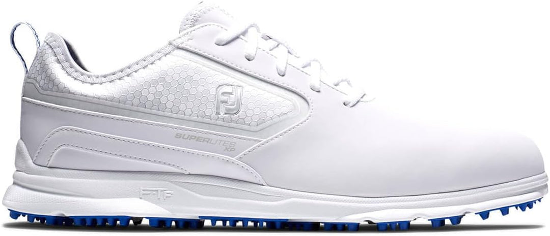FootJoy Herren Superlites XpGolfschuh 42.5 EU Weiss Grau, 42.5 EU Weiss Grau