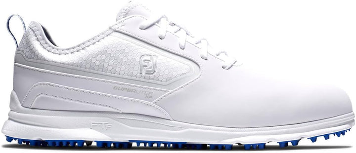 FootJoy Herren Superlites XpGolfschuh 42.5 EU Weiss Grau, 42.5 EU Weiss Grau