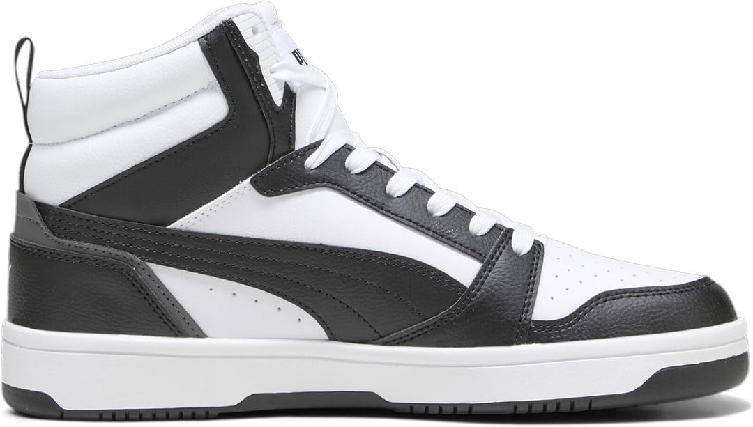 PUMA Unisex Rebound V6 Sneaker 46 EU Puma White Puma Black Shadow Gray Puma White, 46 EU Puma White