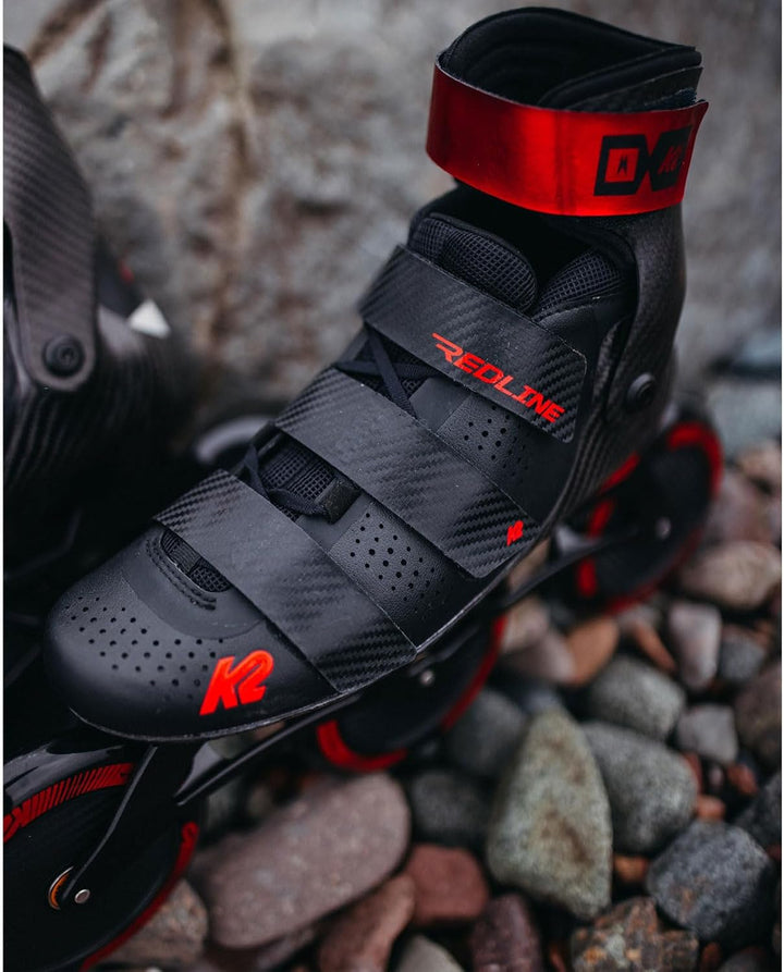 K2 Skates Unisex Inline Skates REDLINE 125, black - red, 30F0199 EU: 41.5 (UK: 7.5 / US: 8.5) black
