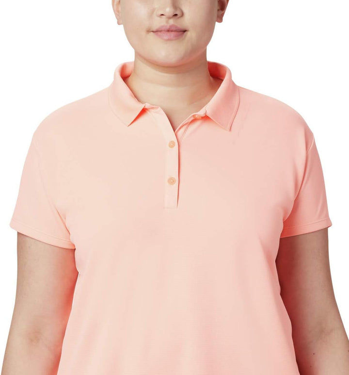Columbia Damen Innisfree Short Sleeve Polo Wanderhemd L Tiki Pink, L Tiki Pink