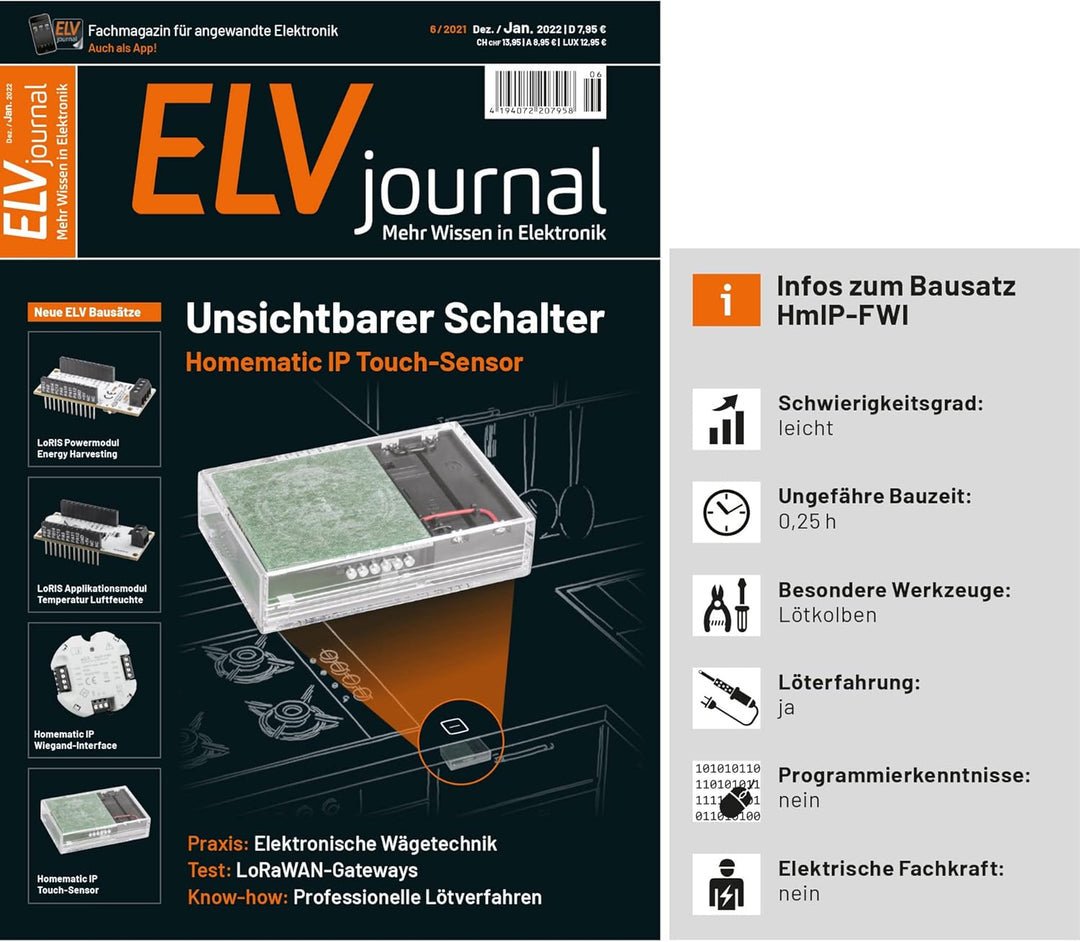 ELV Bausatz Homematic IP Wiegand-Schnittstelle HmIP-FWI