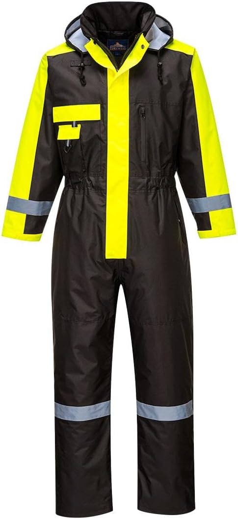 Portwest Winter Overall, Grösse: S, Farbe: Schwarz, S585BKRS Schwarz S, Schwarz S