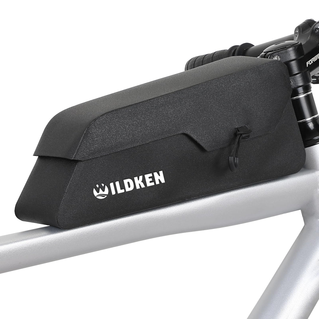 Wildken 1.2L Oberrohrtasche Fahrrad Schraubbar, Rahmentasche Fahrrad Wasserdicht mit Magnetischer Kl