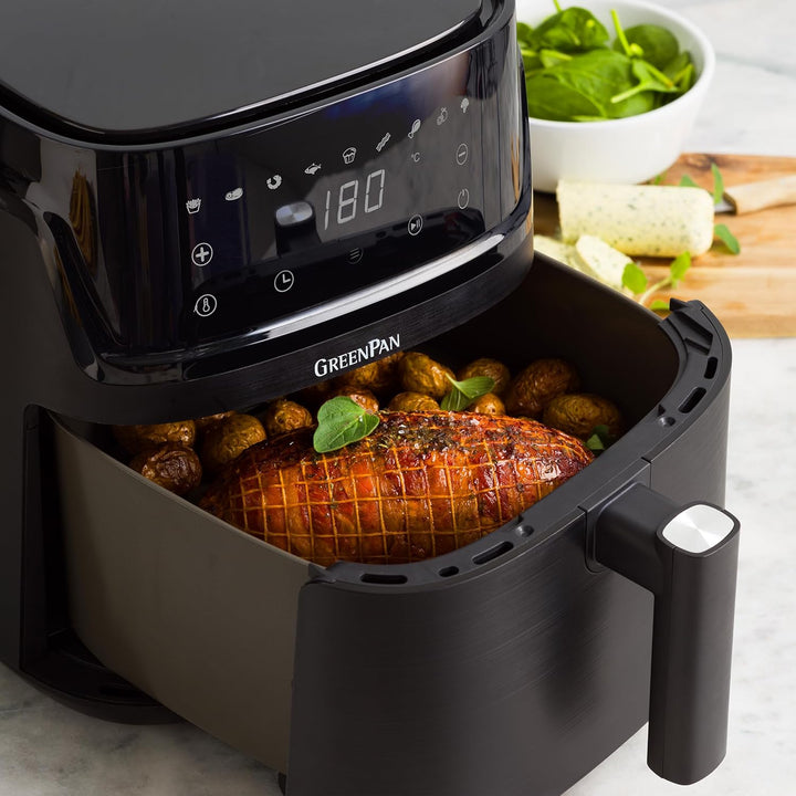 GreenPan Switch 9-in-1 XL Air Fryer Backofen, 7,2 L, Antihaftbeschichteter Korb, Schnelles Aufheizen