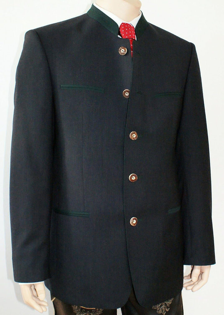 Lodenfrey Trachtensakko Trachten Sakko Jacke Trachtenjacke anthrazit grau Salzburger Janker festlich