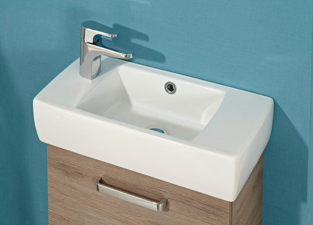 Pelipal Waschbecken aus Keramik Quickset 313 in Weiss, 50 cm breit | Keramik-Waschbecken