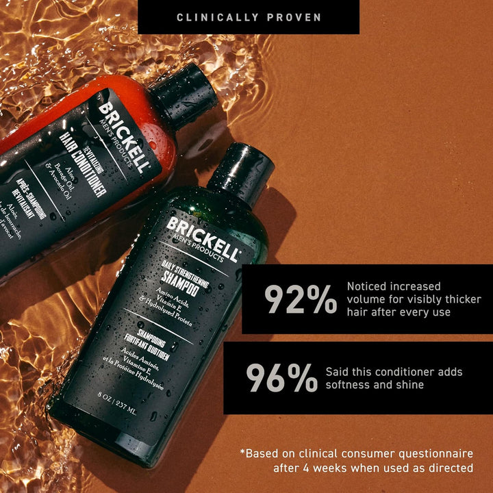 Brickell Men’s Daily Revitalizing Hair Care Routine - Shampoo mit Minze und Teebaumöl und Stärkender
