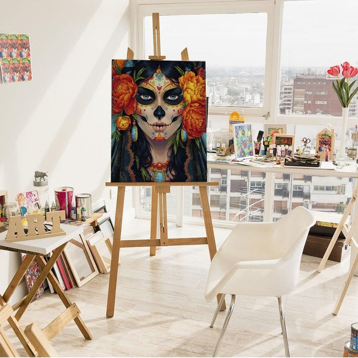 Artnapi Malen nach Zahlen Erwachsene mit Rahmen | DIY Handgemalt | Mexiko in ihren Augen | Kit für A