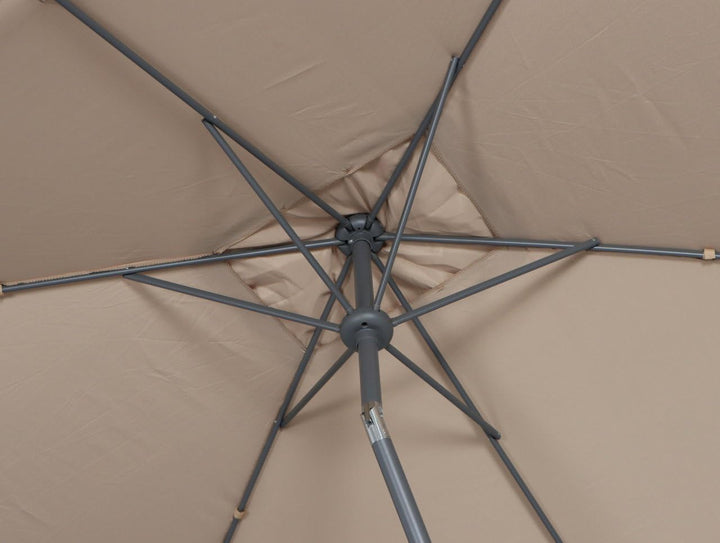 Trend Line Alu Marktschirm Lagos mocca 200 x 300 cm Sonnenschirm Gartenschirm