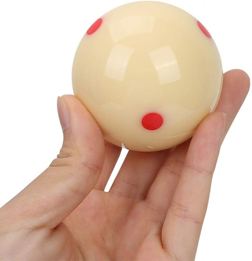 5,72 cm Dot Spot Poolball Billard Trainingsball für Kinder und Erwachsene (weiss)