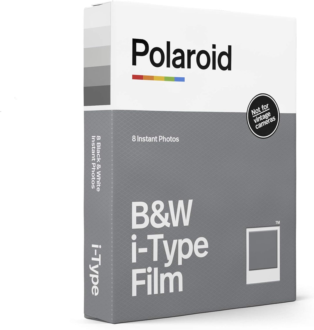 Polaroid – 6009 – Sofortbild-Farbfilm Typ I – Einzelpackung – 16 Fotos & Polaroid B&W Film für i-Typ