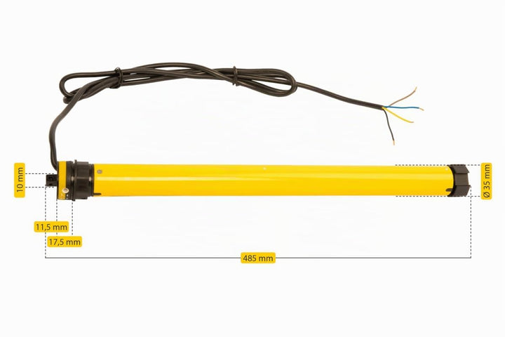 Schellenberg 20221 Rolladenmotor Action Mini für 40 mm Stahlrohrwellen, mechanische Endlageneinstell