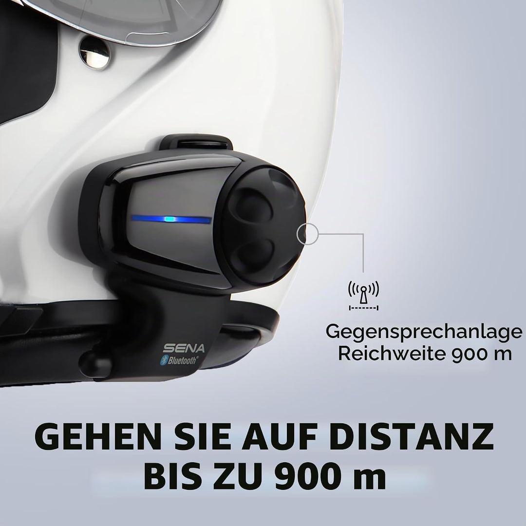 Sena SMH10 Bluetooth-Kommunikationssystem für Motorräder Einzelpackung, Einzelpackung