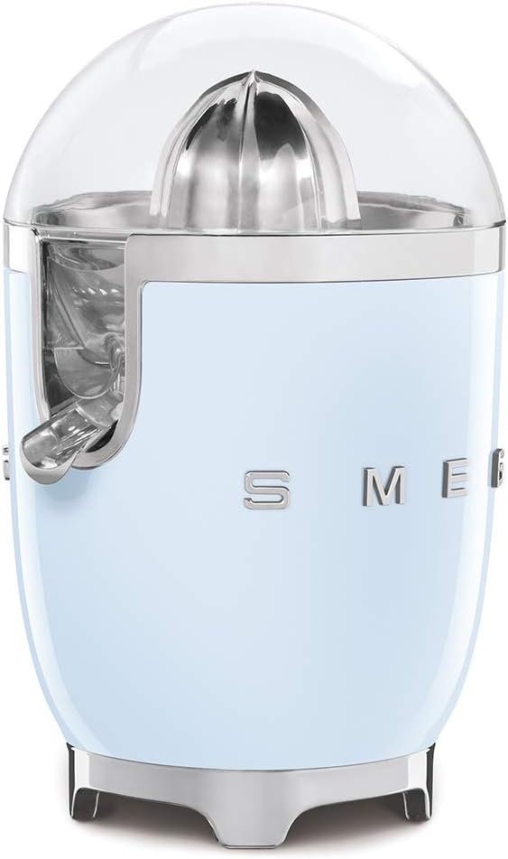 SMEG, Elektrische Zitruspresse CJF11PBEU, tropfsicherer Auslauf und Universalkegel, rutschfeste Stel