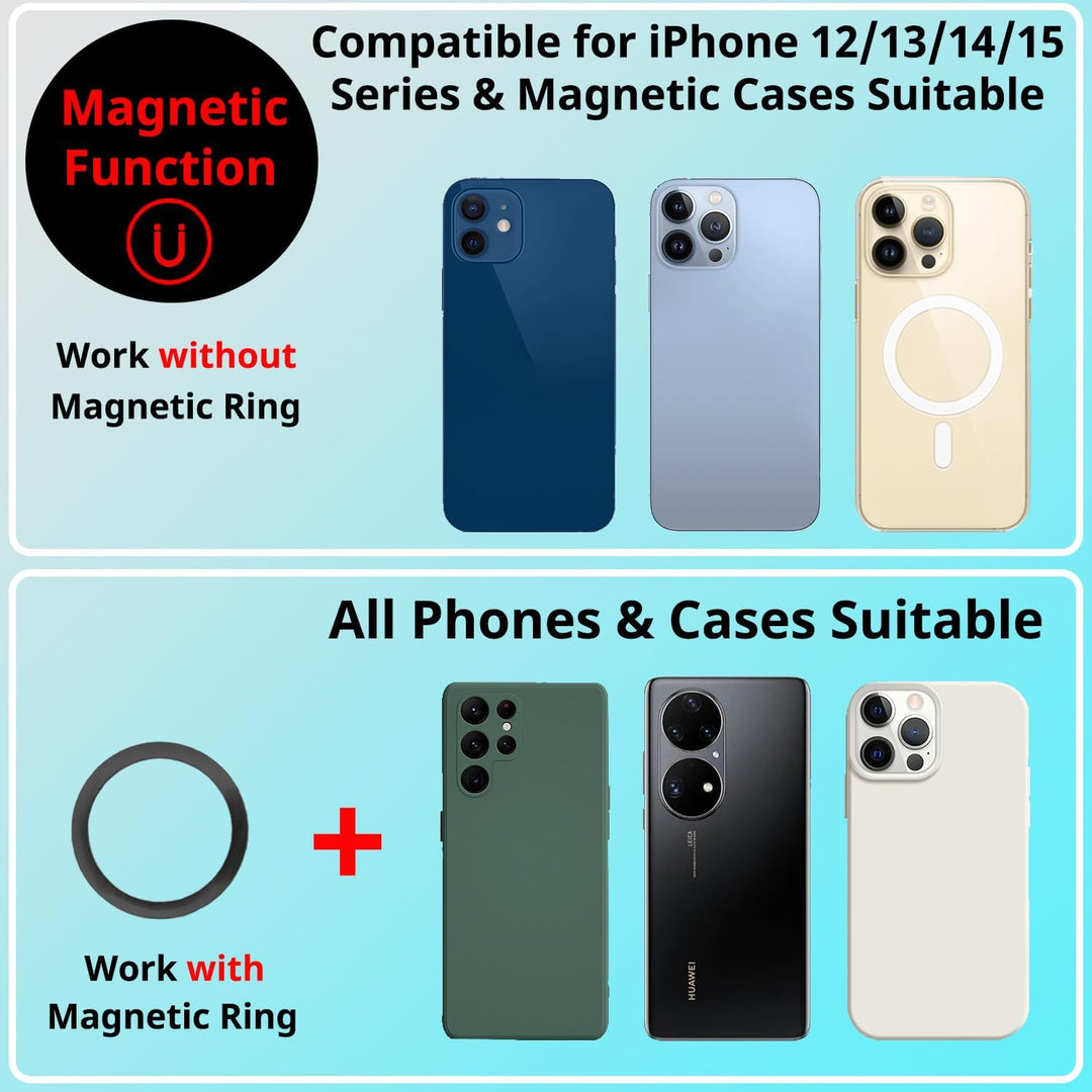 HAFOKO Magnetisch Smartphone CapGrip Kamera Handy Selfie Verschluss Griff Stativ Montieren w 1/4" Ka