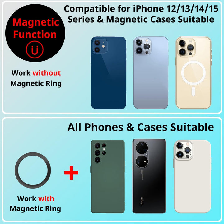 HAFOKO Magnetisch Smartphone CapGrip Kamera Handy Selfie Verschluss Griff Stativ Montieren w 1/4" Ka