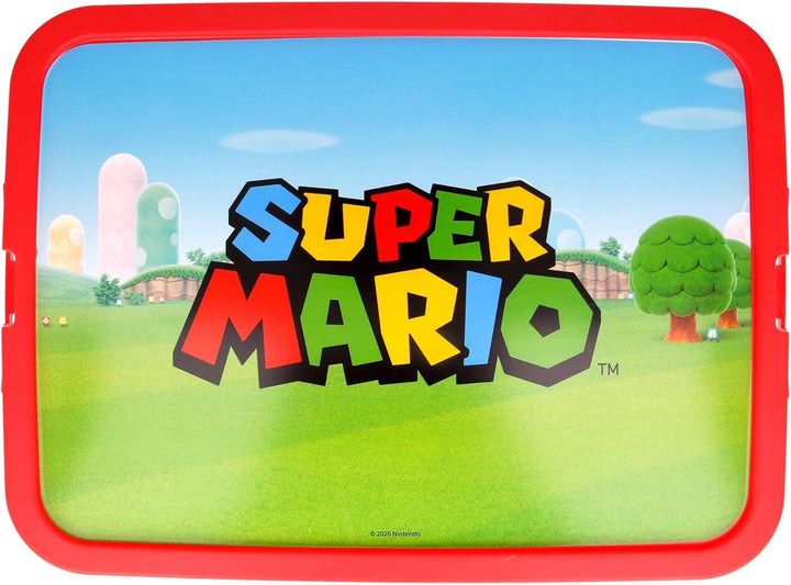 Stor DEKORIERTE AUFBEWAHRUNGSBOX. 13L FASSUNGSVERMÖGEN | SUPER Mario SCATOLA PORTAOGGETTI, Plastic,