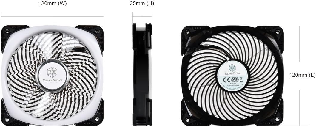 SilverStone SST-AP124-ARGB - Air Penetrator 120mm Hochleistungs-Gehäuselüfter mit addressierbaren RG