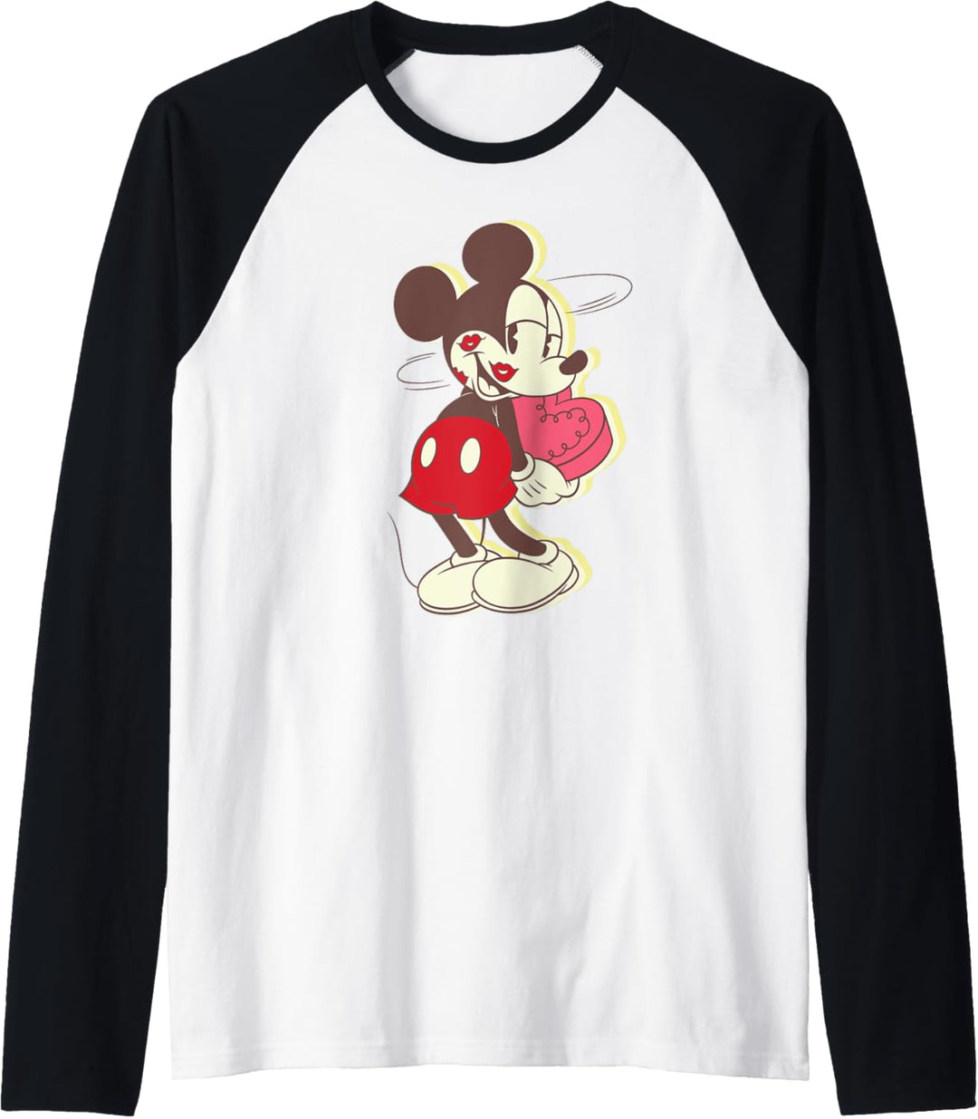Disney Vintage Mickey Mouse Dizzy Love Raglan