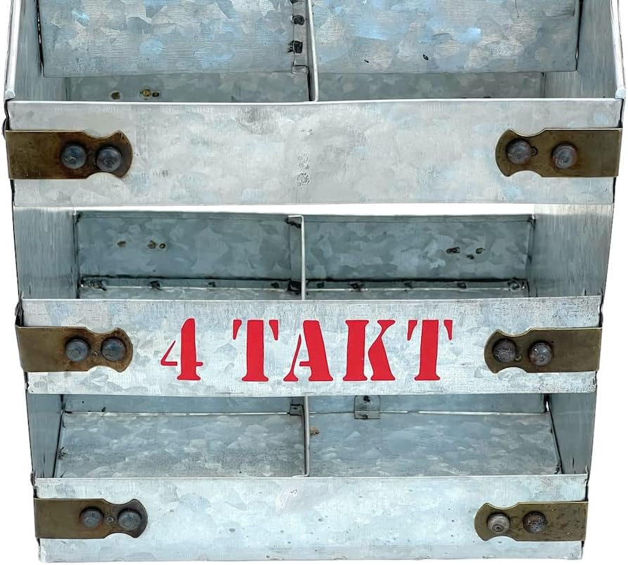 DanDiBo Weinträger Metall mit Öffner Flaschenträger 4 Takt 96405 Flaschenöffner Flaschenkorb Weinfla
