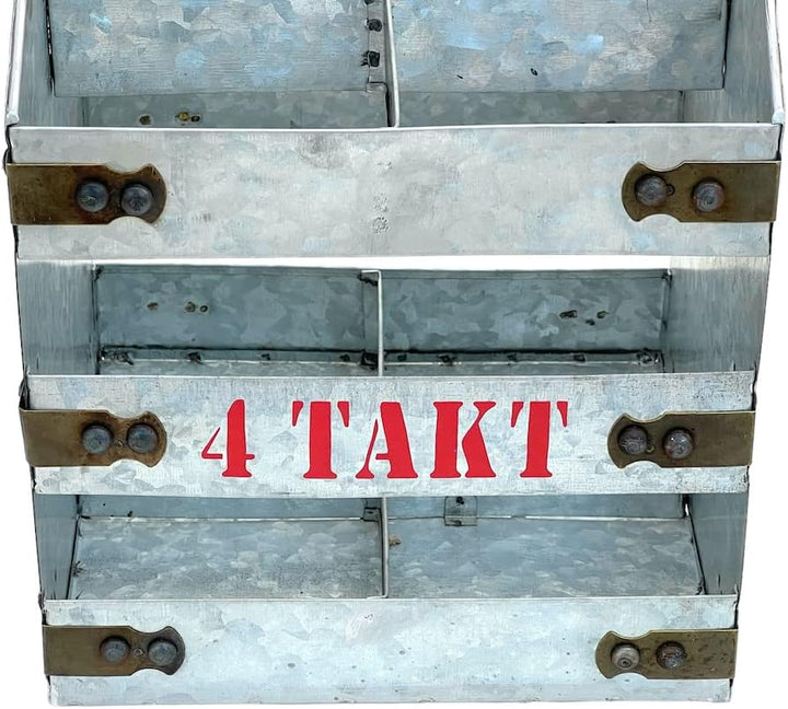 DanDiBo Weinträger Metall mit Öffner Flaschenträger 4 Takt 96405 Flaschenöffner Flaschenkorb Weinfla