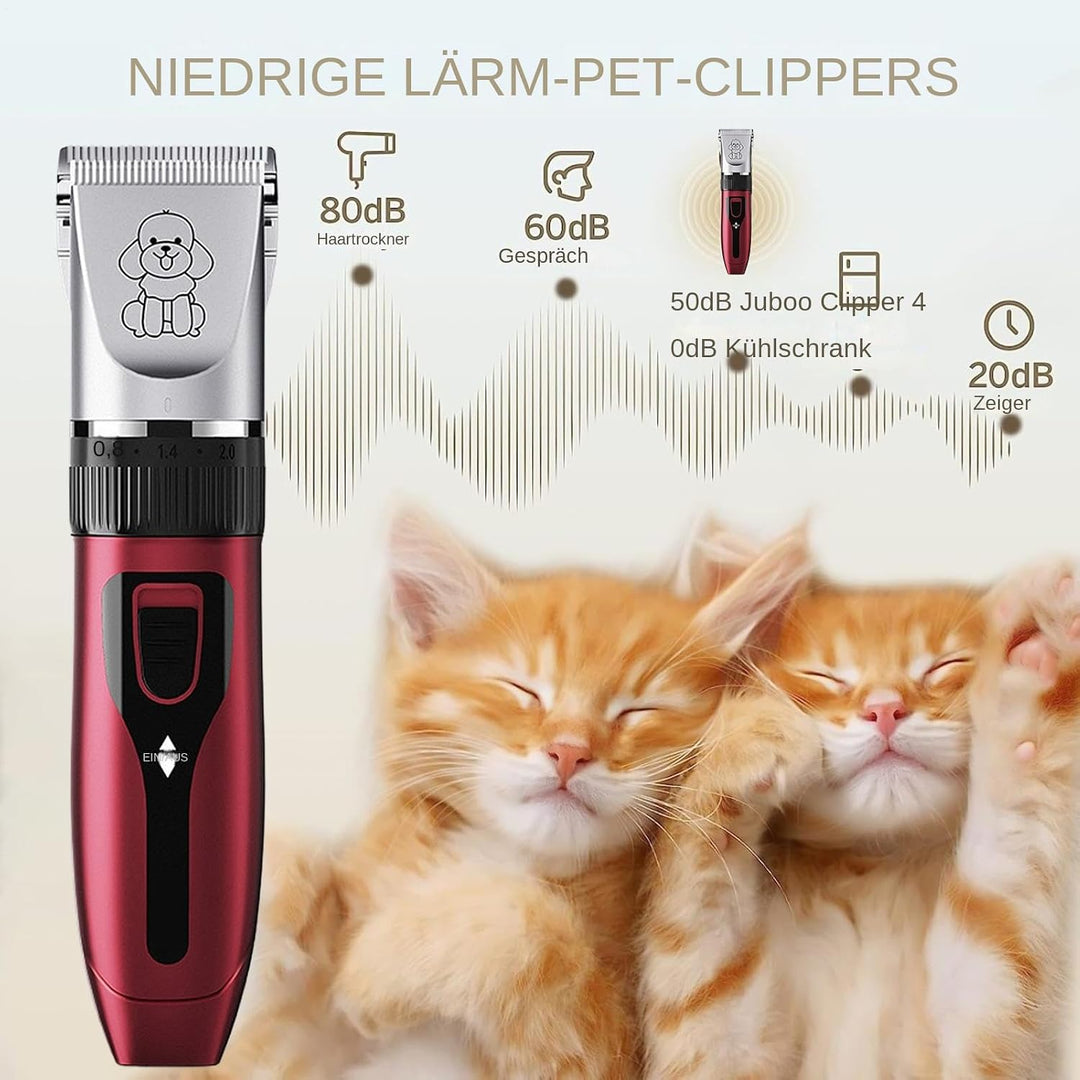 Haarschneider Für Hunde Und Katzen,Leise Elektrischer Hundeschneider Mit Niedriger Geräuschentwicklu