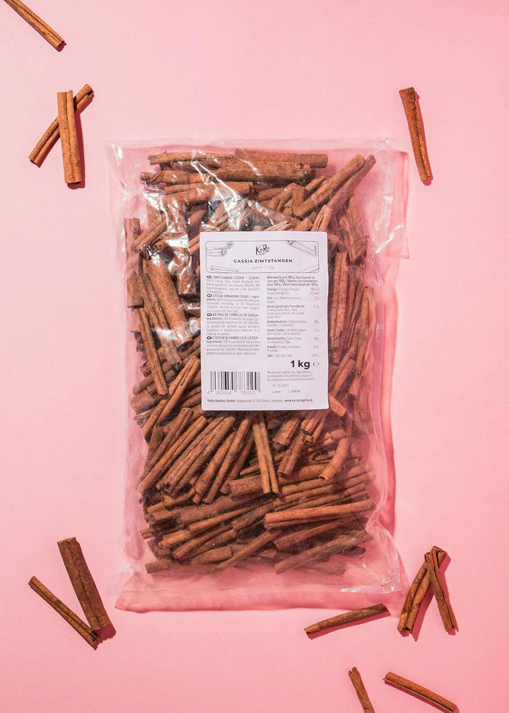 KoRo - Cassia Zimtstangen 1 kg - dein keimreduzierter Zimt-Vorrat, Zimtstangen