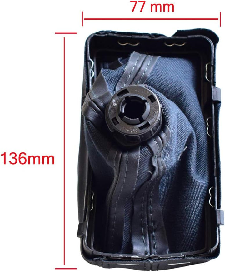 Hacreyatu Automatisch Leder Auto Schaltknauf Stick Gaiter Boot Frame Kit für A-udi A4 B8 A5 Q5 (Schw