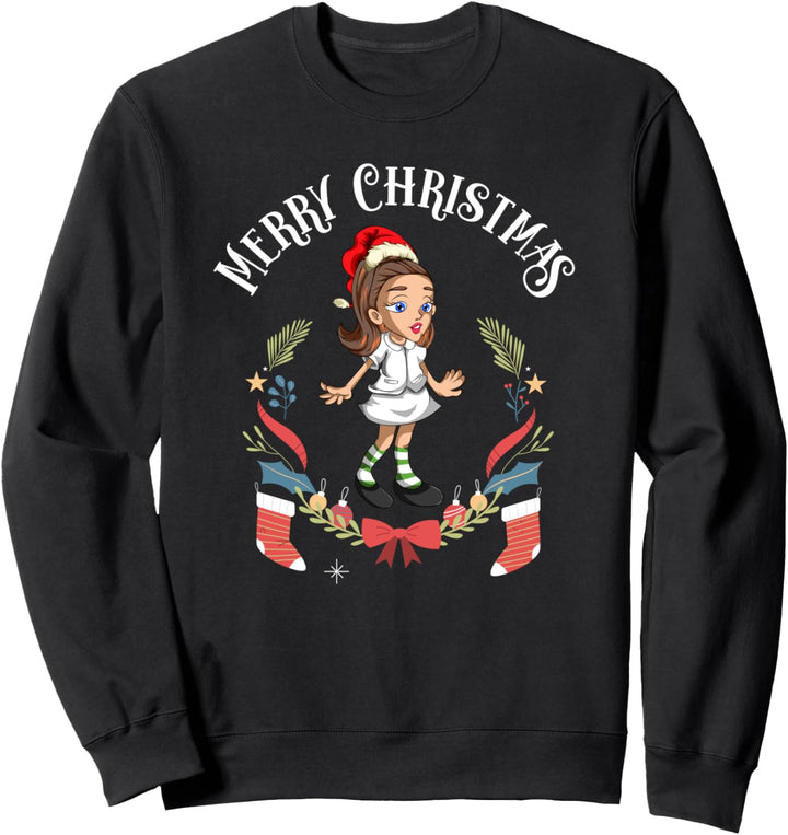 Frohe Weihnachten Krankenhaus Heiligabend Krankenschwester Sweatshirt