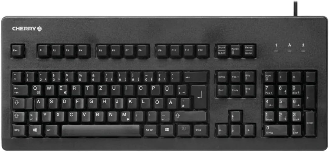 CHERRY G80-3000, Deutsches Layout, QWERTZ Tastatur, kabelgebundene Tastatur, mechanische Tastatur, C