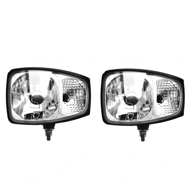 Mlx MelTruck® 2x Scheinwerfer Halogen DT04-6P Stecker Radlader Maniscopic CAT m. Glühbirnen 12V