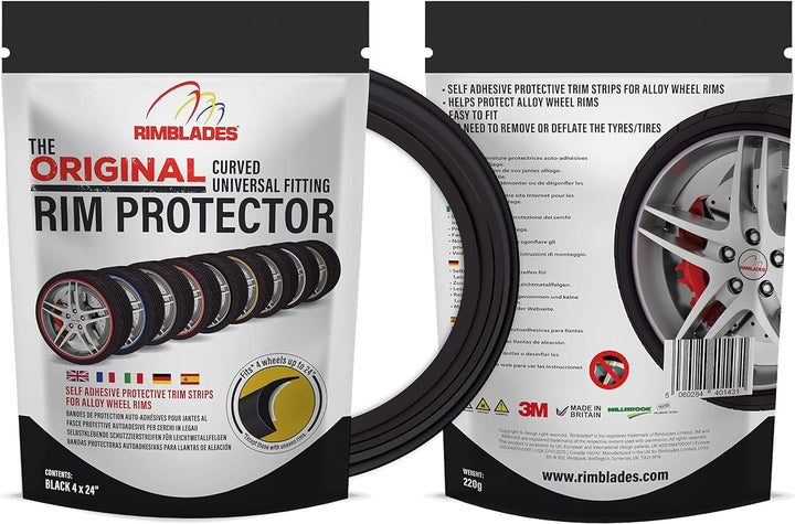 Rimblades FELGENSCHUTZ & STYLING schwarz NEUESTE AUSFÜHRUNG 2016 Alu Felgen Schutzring Felgenringe F