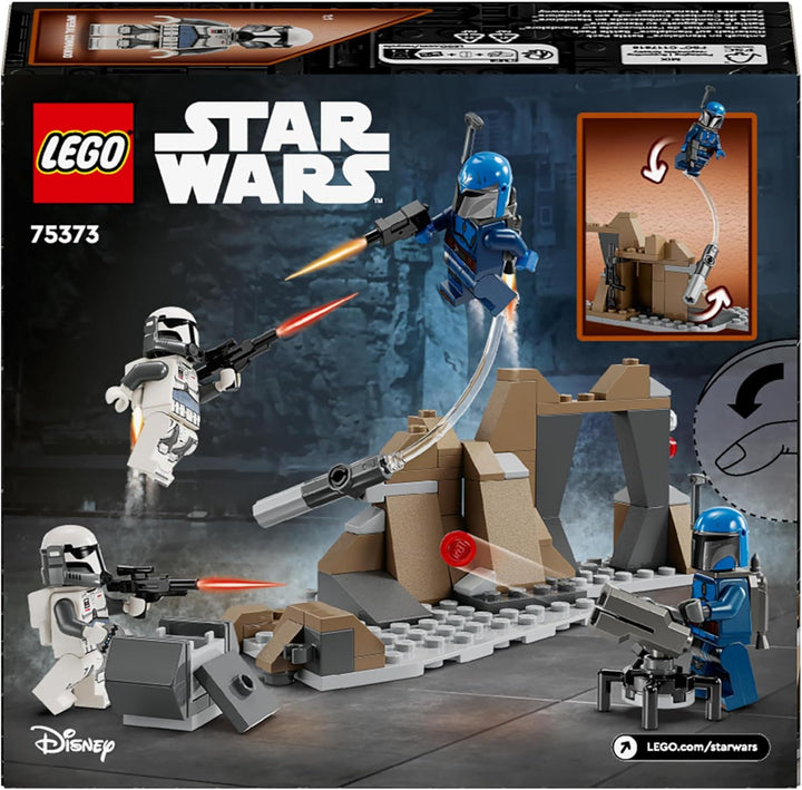 LEGO Star Wars: The Mandalorian Hinterhalt auf Mandalore Battle Pack, Abenteuer-Bauspielzeug für Kin